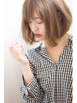 マリアバイアフロート(Maria by AFLOAT) 【添田】前下がりボブワンレン外ハネ大人可愛いボブ