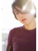 《hair make No.8》ロングバング　ハンサムショート・担当中村