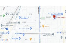 フィル(Fil HAIR and SPA)の雰囲気（岡山市北区野田屋町2-7-18桑原ビル2F タイムズ野田屋町第3の隣）