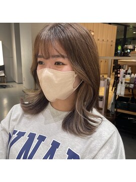 ウノプリール 茶屋町店(unopulir) アッシュベージュ×シルバーベージュ《石原》