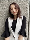 深みローズとミディアムレイヤー
