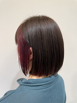 グランデュール 浜松小豆餅店(GRANDEUR) 丸みボブ/インナーカラー