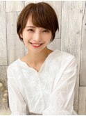 前髪あり大人ショート
