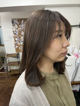 メルシー トータル ブランディング サロン(merci TOTAL BRANDING SALON) 大人セミディ/イヤリングカラー/ベージュカラー