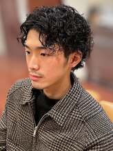 スカイ 亀戸店 (sky) ハイライト/マッシュパーマ/アッシュブラック<理容室>[亀戸]