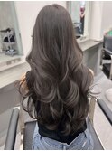 アッシュグレーレイヤーカットアッシュ20代30代40代韓国ヘア艶髪