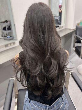 ノイズ オオサカ(NOISM) アッシュグレーレイヤーカットアッシュ20代30代40代韓国ヘア艶髪