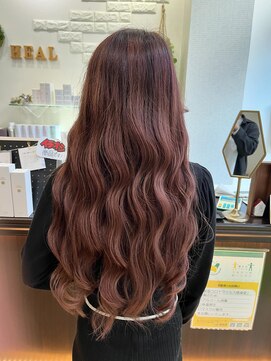 ヘアメイクヒール 【ビビットな色味が素敵☆カシスピンクベージュ】20代・30代