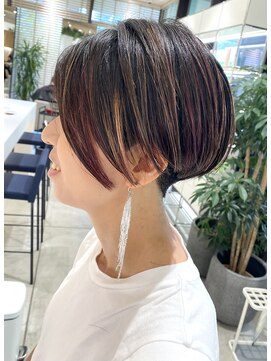 ステアケース 武蔵小杉店(stair:case) 大人ハンサムショート/ツーブロック/ハイライト/30代40代50