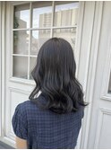 オリーブグレージュ/コテ巻き