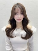 韓国くびれロング レイヤーオルチャン小顔前髪 艶髪 髪質改善