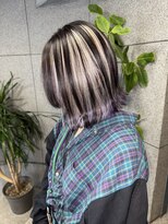 ステラゴーマルイチ(STELLA 501)&nbsp;【インナーカラー】ホワイト×パープル