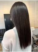 30代女性×ママ×ロング×酸性ストレート+美髪トリートメント