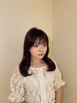 リノア 鵠沼海岸(LINOA) 韓国風レイヤーボルドーカラー！