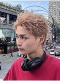 スパイキーショート/ミルクティーベージュ/フェザースパイキー