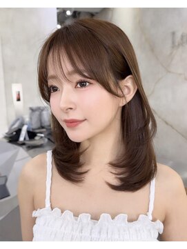 ロンドアヴァントゥス 池袋(Lond aventus) 韓国レイヤー/韓国風/ボブ/髪質改善/黒髪/ブリーチなし〔池袋〕