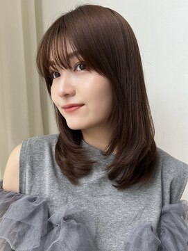 カロン トウキョウ 高円寺店(Kalon Tokyo) ミディアムナチュラルレイヤー/こっくりベージュカラー