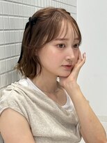 サンドイエナ 横浜店(sand yena)&nbsp;くびレイヤーボブルフネビージュ小顔ワンレンこなれミディ