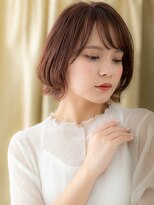 カバーヘア ブリス 大宮西口(COVER HAIR bliss)&nbsp;斜めバングイヤリングカラー小顔外ハネボブウルフX大宮30代40代