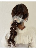 バサラ 大阪梅田店(VASARA)&nbsp;着物　へアメ　ロング　ゆるふわ　編み下ろし　大阪