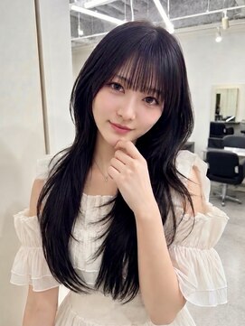 ディーバ 渋谷(D.I.E.V.A) 10代20代大人可愛いひし形ウルフハッシュカット韓国艶髪ブラウン