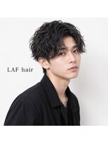 ラフヘアー(LAF hair)&nbsp;シャドウパーマ　2ブロック　メンズパーマ　フェザーパーマ