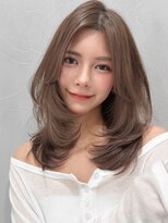 アグノス 青山(Agnos) レイヤーダークパープルミルクブラウンナチュラルショート♪