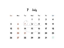 シシカ(Cicica)の雰囲気（7月のお休みは赤い数字の日です。）