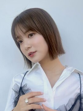 ロンド 表参道店(Lond) ミルクブラウン/ボブ/オリーブベージュ/ブリーチなし