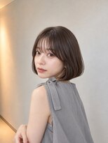 フォト 新宿三丁目(foto)&nbsp;地毛風縮毛矯正韓国風顔まわりレイヤー小顔ボブ切りっぱなしボブ