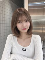 シー バイ ロンド 新宿(Sea by Lond)&nbsp;ワンホンレイヤ ー×ダークブルー[デジタルパーマ/ボブ/韓国]