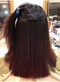 高難易度縮毛矯正=手で乾かしただけです。本当です。