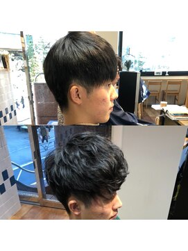 ネイビー(NAVY) お客様スタイル☆フロントバウンドマッシュ☆