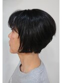 【40代】グラデーションくせ毛カット