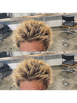 ザ オーダー(THE ORDER) スパイキーショートツイストスパイラルパーマハイトーンショート