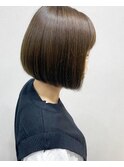 アッシュベージュ　ボブ　髪質改善