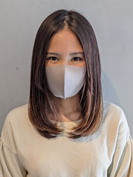 パピヨンロゼ(Papillon Rose) 酸性ストレート　ミディアムボブ