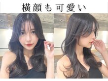 ＊横顔まで盛れる！シースルーバングと相性抜群。