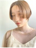 【sheta中澤】クールショートペールベージュくびれヘア