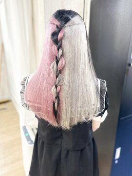 ホワイト 梅田(white) ＊アンブレラ×ピンク×シルバー