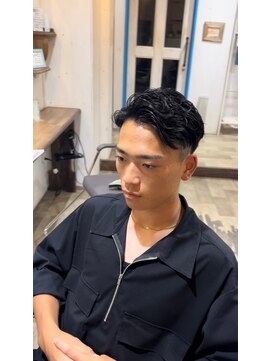 リッカヘアー(Ricca hair) ツーブロック王道ナチュラル細束刈り上げメンズカット20代30代