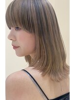トリッカ 代官山(tricca) ワイドバンク/マッシュバング/ローライト/透明感ハイトーン