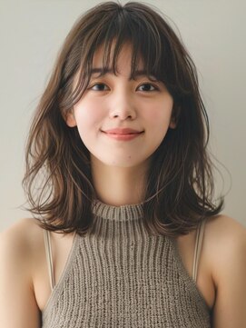 アルトリスト(Altruist Aging×HAIR&SPA) ★ダークアッシュ大人ガーリーボブ着物ミディアムレイヤーカット