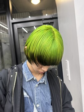 ヴァーディ オモテサンドウ(Vardy omotesando) グリーンカラー ミントカラー グラデーションカラー