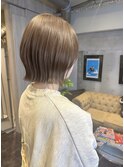 ヘーゼルベージュブリーチなしダブルカラー10代20代