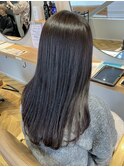 髪質改善ストレート×ロングスタイル