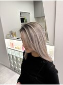 20代30代40代デザインカラーグラデーションブリーチ小顔