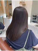 縮毛矯正×マットベージュ