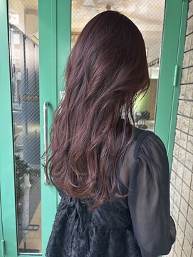 グロウウィング(GROWING) long layer × pink lavender