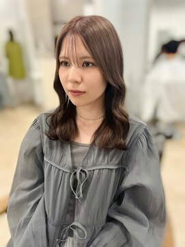 シー ヘアデザイン(see hair design) ミルクティーグレージュ髪質改善ヘアスタイル